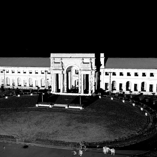 Nuvola di punti delle facciate del Forest research Institute di Dehradun (India)