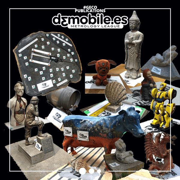 Alcuni modelli 3D prodotti dagli studenti nel corso delle scorse edizioni del campionato “D3MOBILE Metrology World League”